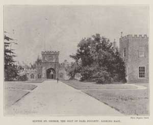 Hinton St George, la résidence du comte Poulett, vue vers l