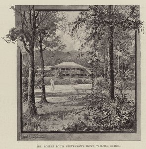 Maison de M. Robert Louis Stevenson, Vailima, Samoa - Joseph Holland Tringham