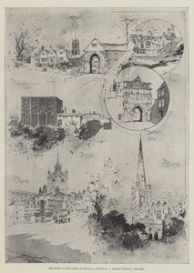 Réouverture du chœur de la cathédrale de Norwich, une promenade dans la ville - Joseph Holland Tringham