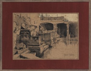 Bain romain à Bath - Joseph Holland Tringham