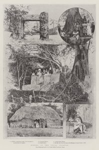 Scènes dans les Îles Tonga - Joseph Holland Tringham
