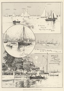Croquis à Cowes pendant la semaine de la régate