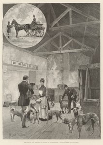 Le Prince et la Princesse de Galles à Sandringham, visitant la cuisine de leurs chiens - Joseph Holland Tringham