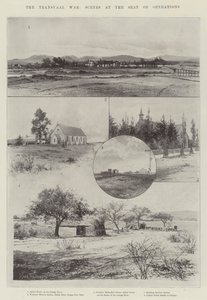La guerre du Transvaal, scènes sur le lieu des opérations