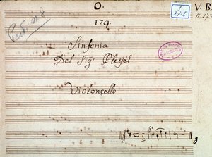 Première page de la partition d