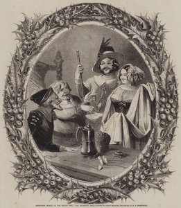 Sports de Noël dans le temps ancien, la salle des domestiques - Joseph Kenny Meadows