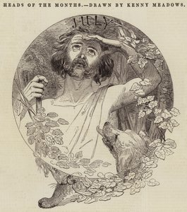 Les têtes des mois - Joseph Kenny Meadows