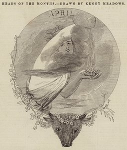 Les têtes des mois - Joseph Kenny Meadows