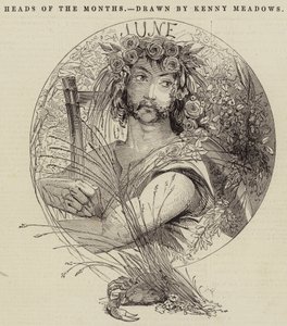 Les têtes des mois - Joseph Kenny Meadows