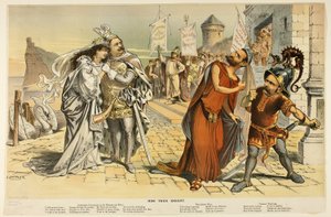 Son vrai chevalier, de Puck - Joseph Keppler