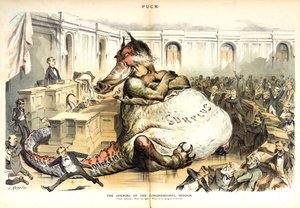 Ouverture de la session du Congrès, 1887 - Joseph Keppler