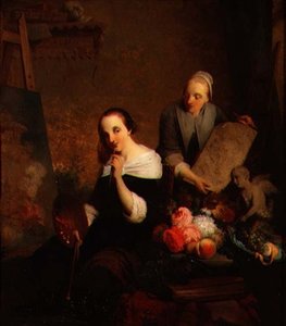 Une Artiste au Travail dans son Atelier
