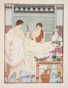 Examen gynécologique, illustration de 