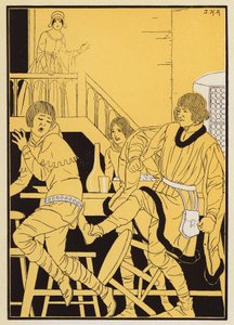Le Pauvre Clerc (lithographie en couleur)