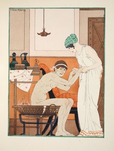 Bain de vapeur, illustration de 