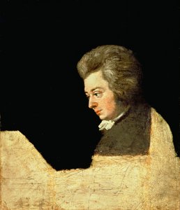 Portrait de Wolfgang Amadeus Mozart (1756-91) au piano, 1789 - Joseph Lange