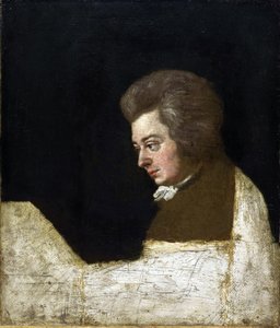 Wolfgang Amadeus Mozart (1756-1791) par Josef Lange (1751-1831) - Joseph Lange