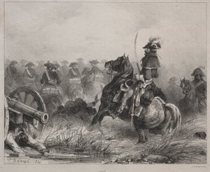 Scène de cavalerie, 1836 - Joseph Louis Hippolyte Bellange