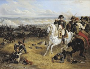 Napoléon à la bataille de Wagram (5-6 juillet 1809) - Joseph Louis Hippolyte Bellange