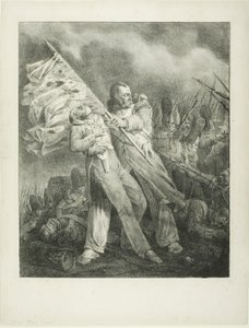Le Porte-étendard blessé - Joseph Louis Hippolyte Bellange