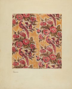 Chintz glacé jaune, vers 1939 - Joseph Lubrano