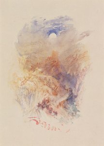 Un col de montagne au clair de lune, c.1845