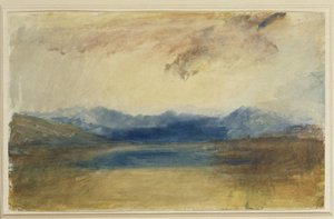 Paysage montagneux avec un lac, vers 1820s - Joseph Mallord William Turner