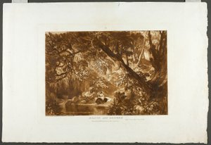 Aesacus et Hesperie, planche 66 de Liber Studiorum - Joseph Mallord William Turner