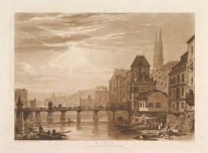 Basle Liber Studiorum, partie I, planche 5, 11 juin 1807 - Joseph Mallord William Turner
