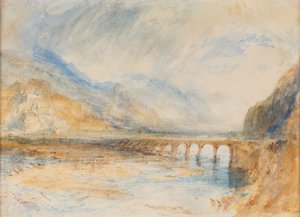 Bellinzona - Le Pont sur le Tessin, vers 1843 - Joseph Mallord William Turner