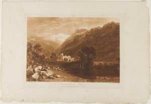 Bonneville, planche 64 de Liber Studiorum - Joseph Mallord William Turner
