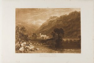 Bonneville, planche 64 de Liber Studiorum - Joseph Mallord William Turner