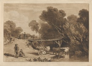 Pont et vaches - Joseph Mallord William Turner