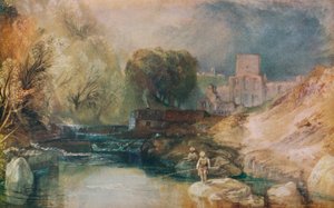 Prieuré de Brinkburn, Northumberland, vers 1830 - Joseph Mallord William Turner