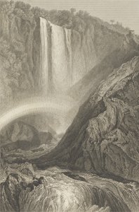 Cascade de Terni, vers 1820