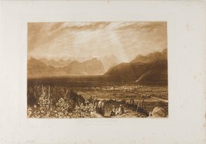 Chaîne des Alpes de Grenoble à Chambéry, planche 40 de Liber Studiorum