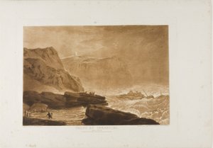 Côte du Yorkshire, planche 24 de Liber Studiorum - Joseph Mallord William Turner
