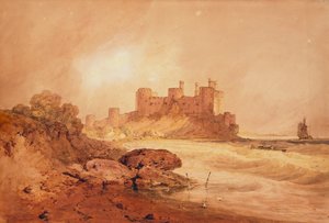 Château de Conway, nord du Pays de Galles, vers 1800