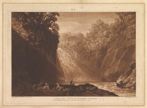 Dessin de la Clyde, Liber Studiorum, partie IV, planche 18, 29 mars 1809 - Joseph Mallord William Turner