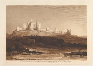 Château de Dunstanborough Liber Studiorum, partie III, planche 14, 10 juin 1808