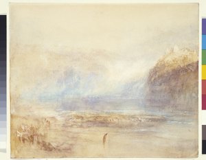 Chutes du Rhin à Schaffhausen - Vue lointaine - Joseph Mallord William Turner