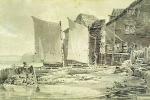 Cottage de pêcheur, Douvres - Joseph Mallord William Turner