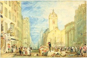 High Street, Édimbourg, vers 1818 - Joseph Mallord William Turner