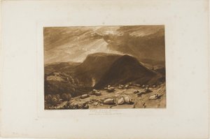 Hind Head Hill, planche 25 de Liber Studiorum - Joseph Mallord William Turner