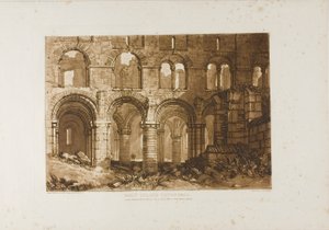 Cathédrale de Holy Island, planche 11 de Liber Studiorum - Joseph Mallord William Turner