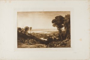 Jonction de Severn et Wye, planche 28 de Liber Studiorum - Joseph Mallord William Turner