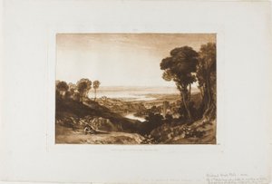 Jonction de la Severn et de la Wye, planche 28 de Liber Studiorum - Joseph Mallord William Turner