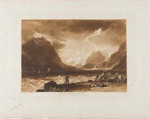 Lac de Thoune, planche 15 de Liber Studiorum - Joseph Mallord William Turner
