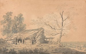 Paysage avec grange, c.1795 - Joseph Mallord William Turner
