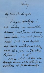 Lettre de JMW Turner, vers 1840 1904 - Joseph Mallord William Turner